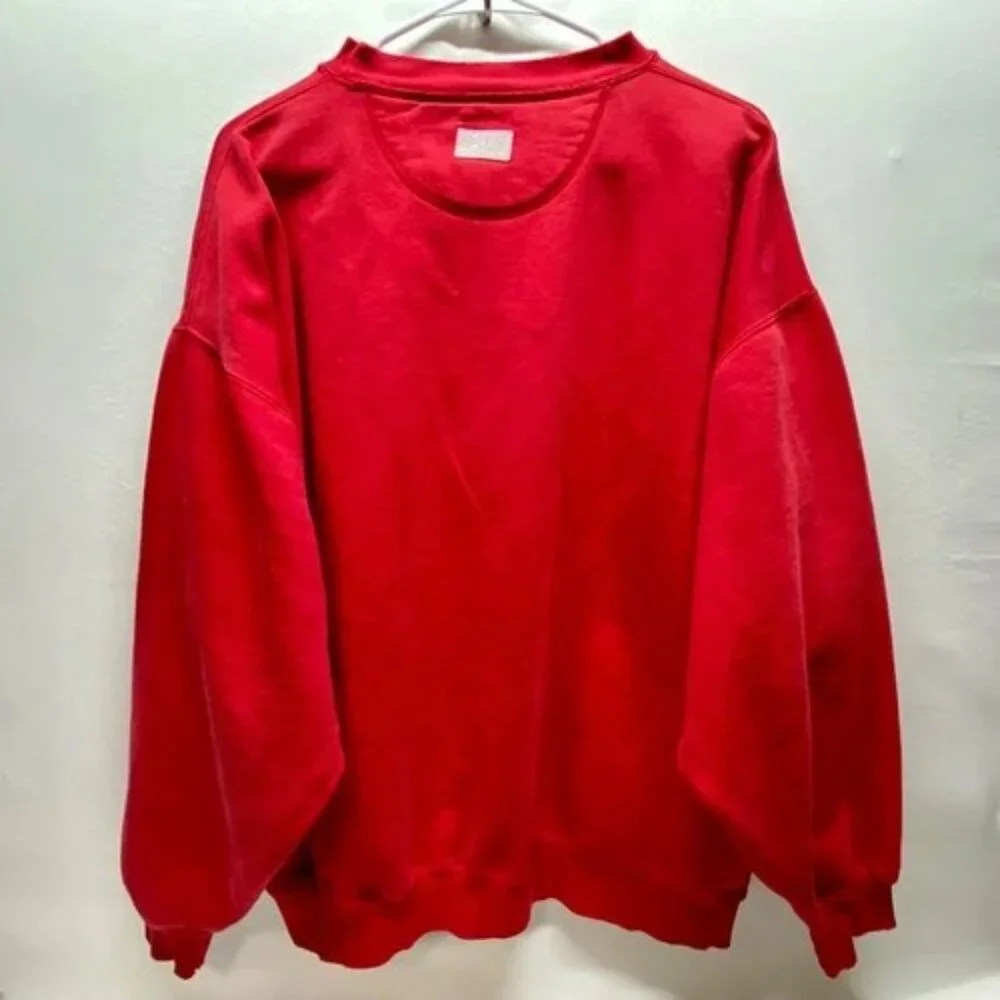 Vintage Nebraska Cornhuskers Sweatshirt Men's XXL Red 90s Gear For Sports Cotton - Picture 9 of 16